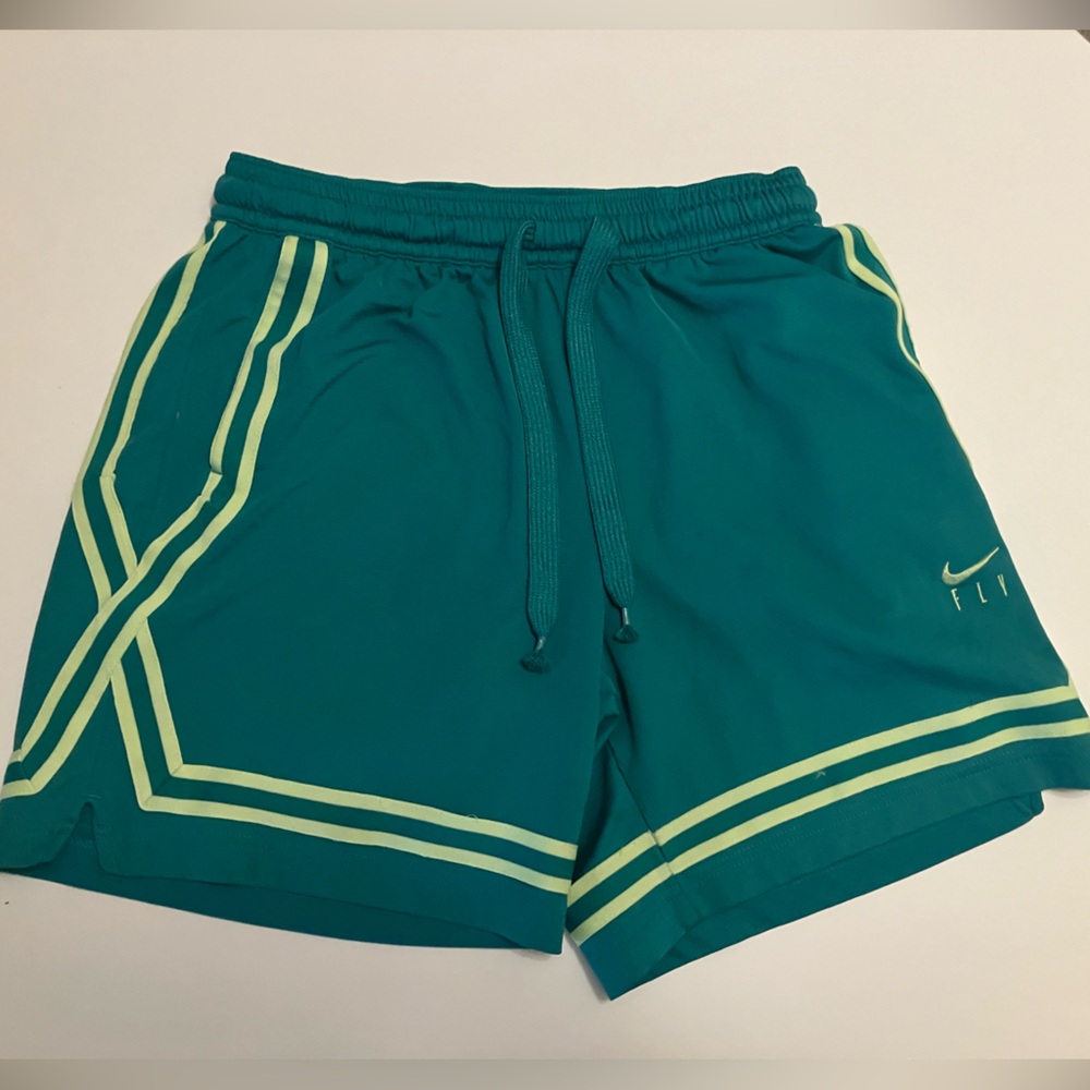 Nike Blue and Yellow Athletic Shorts Performance Fit